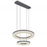 Lustra LED suspendata cu telecomanda design modern Blasius negru, alb