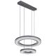 Pendule, Lustre suspendate - Lustra LED suspendata cu telecomanda design modern Blasius negru, alb