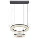Pendule, Lustre suspendate - Lustra LED suspendata cu telecomanda design modern Blasius negru, alb