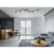 Pendule, Lustre suspendate - Lustra cu 6 spoturi directionabile design modern ROBBY negru mat