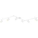 Lustra cu 6 spoturi directionabile design modern ROBBY alb