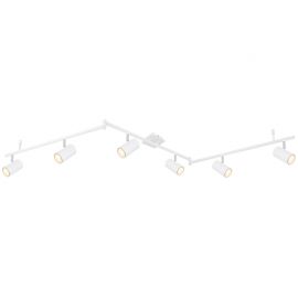 Pendule, Lustre suspendate - Lustra cu 6 spoturi directionabile design modern ROBBY alb
