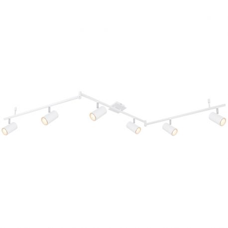 Pendule, Lustre suspendate - Lustra cu 6 spoturi directionabile design modern ROBBY alb