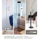 Lampadare - Lampadar LED design modern Leonas negru, alama