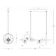 Pendule, Lustre suspendate - Lustra moderna design deosebit cu inel LED Maribel
