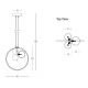 Pendule, Lustre suspendate - Lustra moderna design deosebit cu inel LED Maribel