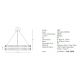 Candelabre, Lustre - Lustra LED moderna design deosebit Marlen 80cm