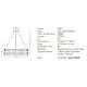 Candelabre, Lustre - Lustra LED moderna design deosebit Marlen 60cm