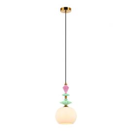 Pendule, Lustre suspendate - Pendul modern cu elemente ceramice si sticla Mahala