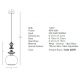 Pendule, Lustre suspendate - Pendul modern cu elemente ceramice si sticla Mahala