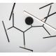 Candelabre, Lustre - Lustra cu brate directionabile LED dimabil Parris negru