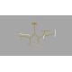Candelabre, Lustre - Lustra cu brate directionabile LED dimabil Parris auriu mat