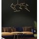 Candelabre, Lustre - Lustra cu brate directionabile LED dimabil Parris auriu mat