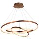 Pendule, Lustre suspendate - Lustra design modern circular cu 3 inele LED dimabil ROTUNDA