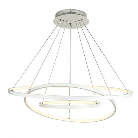 Pendule, Lustre suspendate - Lustra design modern circular cu 3 inele LED ROTUNDA