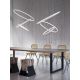 Pendule, Lustre suspendate - Lustra design modern circular cu 3 inele LED ROTUNDA