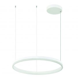 Pendule, Lustre suspendate - Lustra LED design modern circular ROTUNDA 60cm, alb