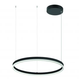 Pendule, Lustre suspendate - Lustra LED design modern circular ROTUNDA 60cm, negru mat