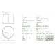 Pendule, Lustre suspendate - Lustra LED design modern circular ROTUNDA 60cm, negru mat
