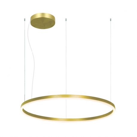 Pendule, Lustre suspendate - Lustra LED design modern circular ROTUNDA 80cm, auriu mat