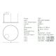 Pendule, Lustre suspendate - Lustra LED design modern circular ROTUNDA 80cm, auriu mat