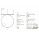 Pendule, Lustre suspendate - Lustra LED design modern circular ROTUNDA 120cm, auriu mat