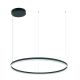 Pendule, Lustre suspendate - Lustra LED design modern circular ROTUNDA 120cm, negru mat