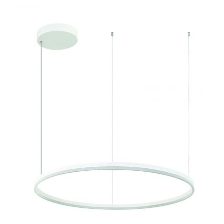 Pendule, Lustre suspendate - Lustra LED design modern circular ROTUNDA 120cm, alb mat
