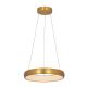 Pendule, Lustre suspendate - Lustra LED design modern circular Ring 40cm, Brushed Gold Matt