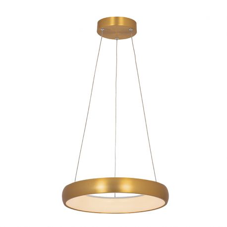 Pendule, Lustre suspendate - Lustra LED design modern circular Ring 40cm, Brushed Gold Matt
