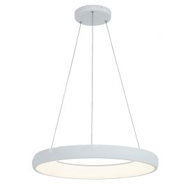 Pendule, Lustre suspendate - Lustra LED design modern circular Ring 60cm, Sandy White