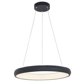 Pendule, Lustre suspendate - Lustra LED design modern circular Ring 60cm, Sandy Black