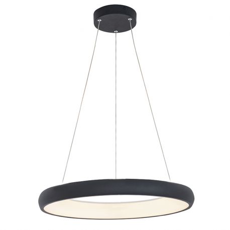Pendule, Lustre suspendate - Lustra LED design modern circular Ring 60cm, Sandy Black