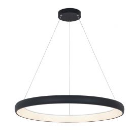 Pendule, Lustre suspendate - Lustra LED design modern circular Ring 80cm, Sandy Black