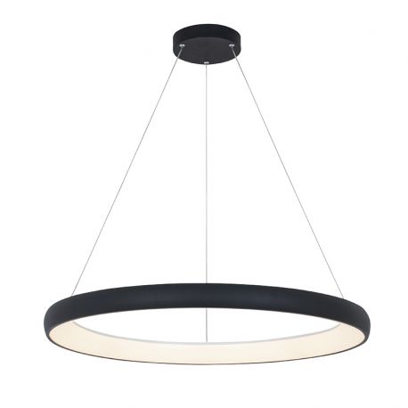 Pendule, Lustre suspendate - Lustra LED design modern circular Ring 80cm, Sandy Black