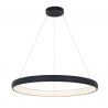 Lustra LED design modern circular Ring 80cm, Sandy Black