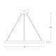 Pendule, Lustre suspendate - Lustra LED design modern circular Ring 80cm, Sandy Black