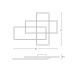 Plafoniere - Lustra LED design modern geometric Erick negru