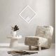 Aplice, corpuri de iluminat pentru pereti - Aplica LED perete sau tavan design modern geometric Erick alb