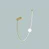 Lustra LED arcuita design modern Line auriu