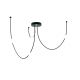 Pendule, Lustre suspendate - Lustra LED arcuita design modern Line negru