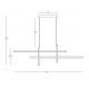 Pendule, Lustre suspendate - Lustra LED design liniar X-LIne auriu
