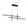 Lustra LED design liniar X-LIne negru