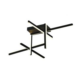 Lustre aplicate - Lustra aplicata LED design liniar X-LIne negru