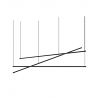 Lustra LED design liniar Eletra negru, L-180cm