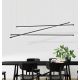 Pendule, Lustre suspendate - Lustra LED design liniar Eletra negru, L-180cm