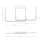 Pendule, Lustre suspendate - Lustra LED design liniar Eletra negru, L-120cm