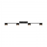Plafoniera LED cu 4 spoturi, design modern, 3-Step MOODMAKER, Clyde 4 negru