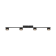 Plafoniere cu spoturi, Spoturi aplicate - Plafoniera LED cu 4 spoturi, design modern, 3-Step MOODMAKER, Clyde 4 negru