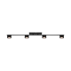 Plafoniere cu spoturi, Spoturi aplicate - Plafoniera LED cu 4 spoturi, design modern, 3-Step MOODMAKER, Clyde 4 negru